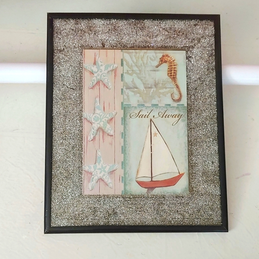 Glitter Ocean Wall Art